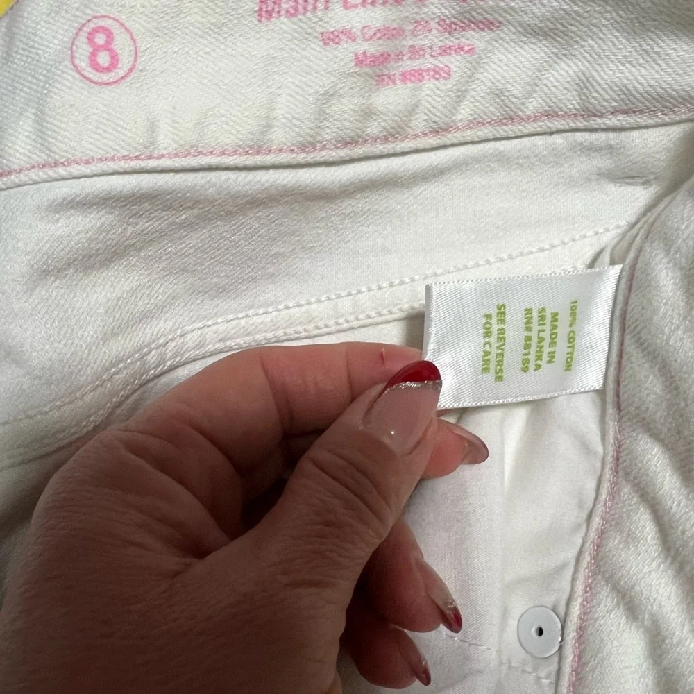 Lilly Pulitzer main line  Boot Cut flare  Jeans White - Picture 13 of 15